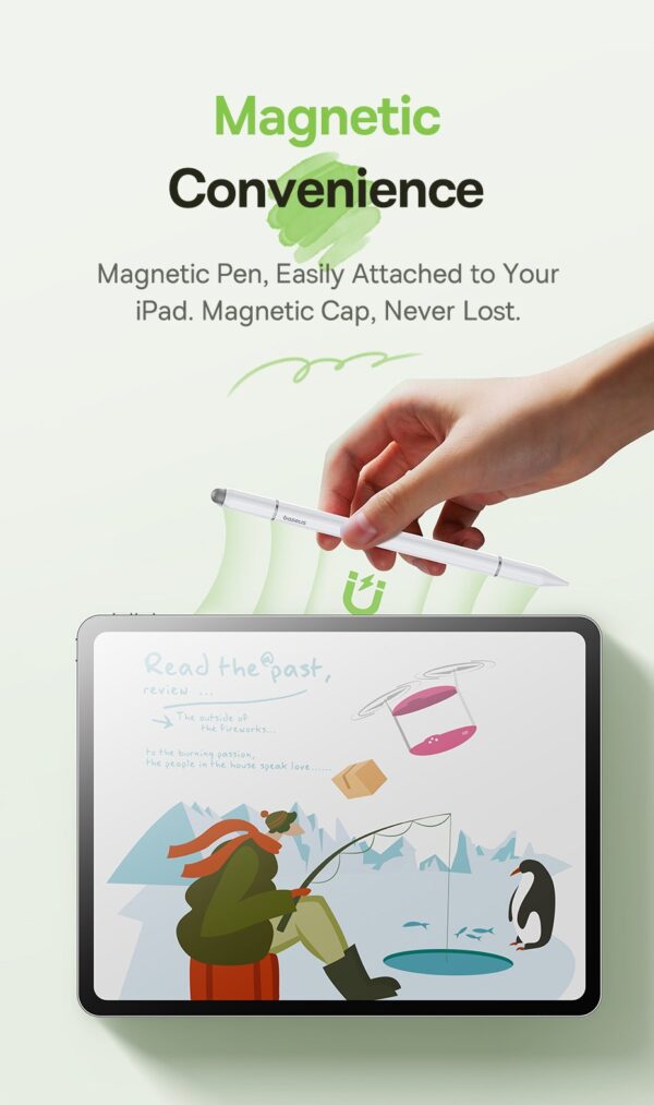 Bút Cảm Ứng Thụ Động Baseus Smooth Writing III 3 trong 1 cho Tablet, điện thoại - Ảnh 13