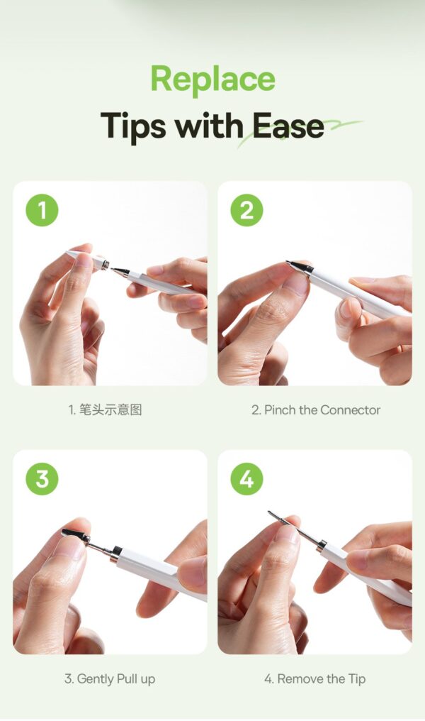 Bút Cảm Ứng Thụ Động Baseus Smooth Writing III 3 trong 1 cho Tablet, điện thoại - Ảnh 14