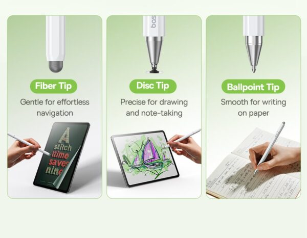 Bút Cảm Ứng Thụ Động Baseus Smooth Writing III 3 trong 1 cho Tablet, điện thoại - Ảnh 7